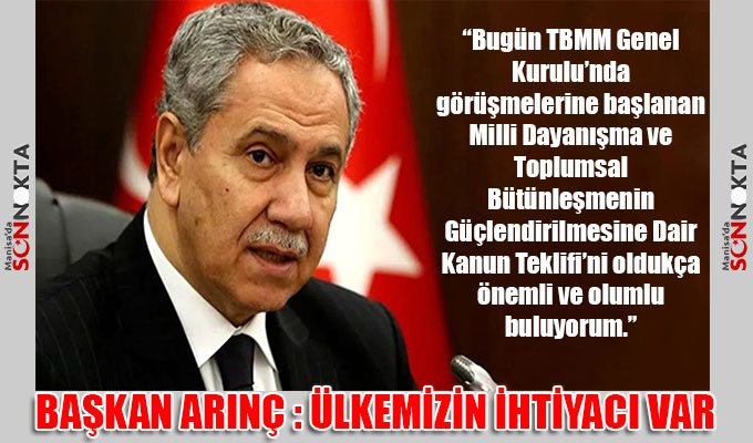 Başkan Arınç: Böyle bir kanuni düzenlemeye ülkemizin ihtiyacı vardır